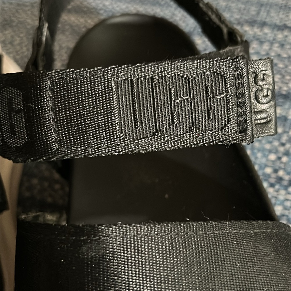 Black Ugg Platform Sandals SZ 8.5 - Picture 2 of 8